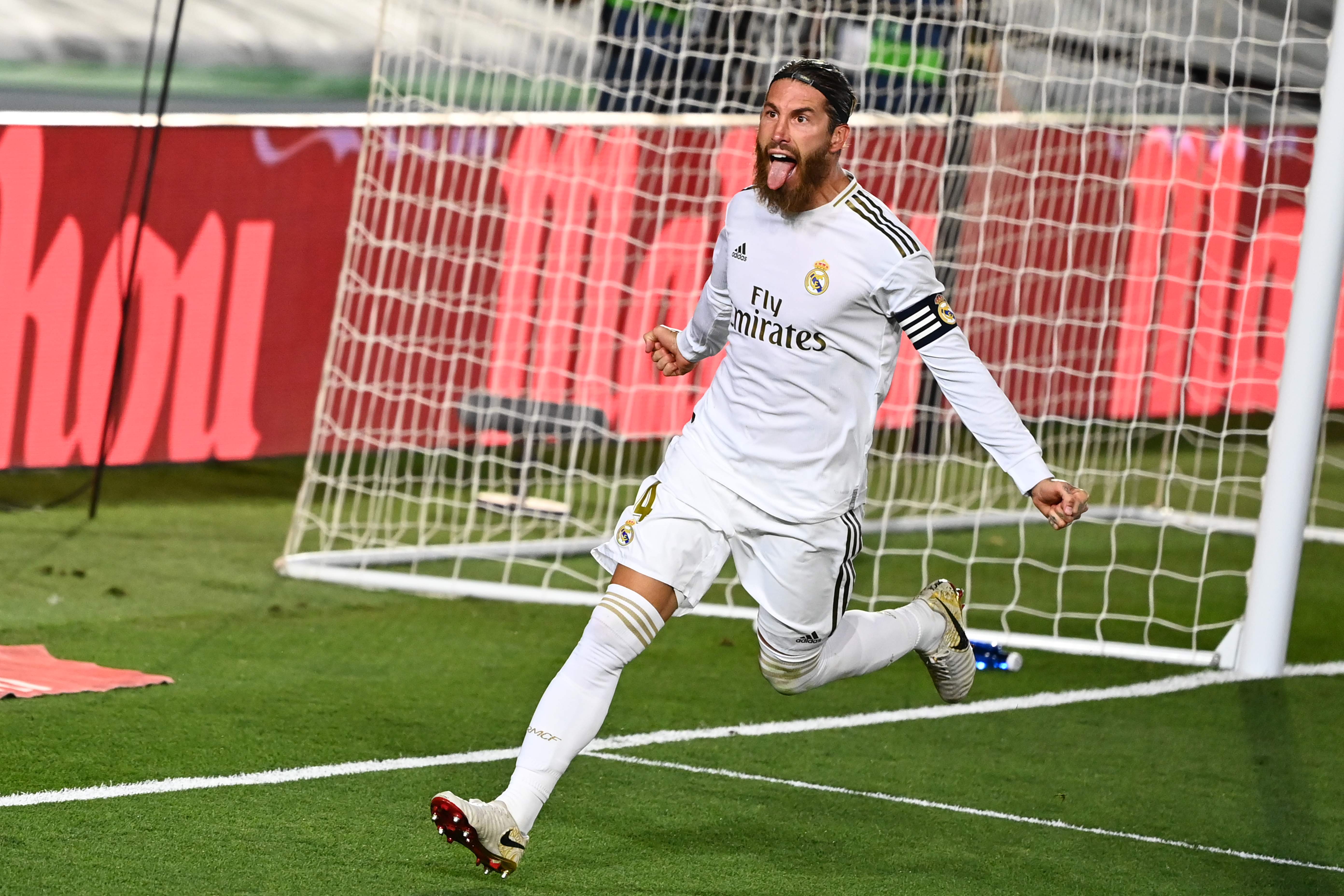 Pemain belakang Real Madrid Sergio Ramos  