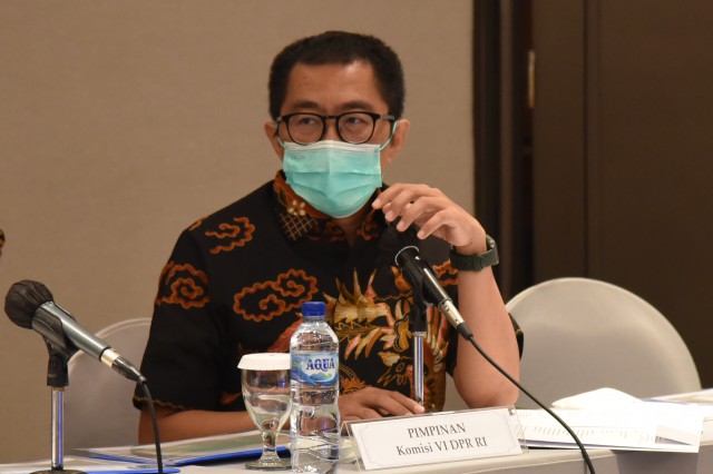 Ketua Komisi VI DPR RI Faisol Riza di Surabaya, Selasa (23/2/2021).