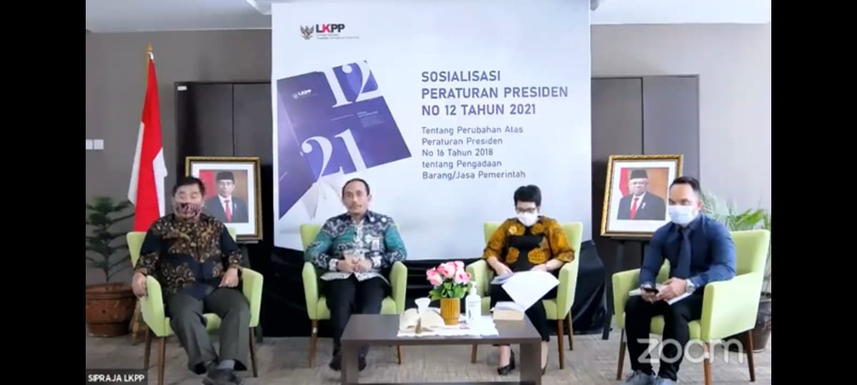Sosialiasi Peraturan Presiden Nomor 12 Tahun 2021. 