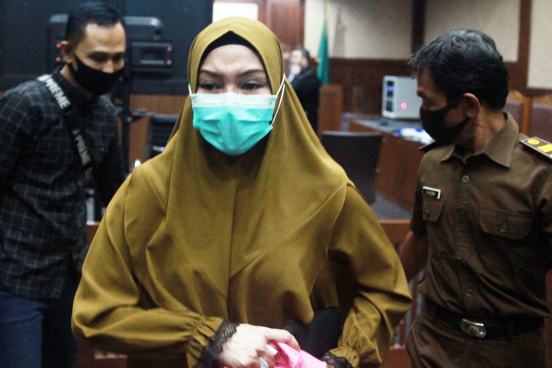 Terdakwa kasus penerimaan suap dari Djoko Tjandra terkait pengurusan fatwa Mahkamah Agung (MA), Pinangki Sirna Malasari.