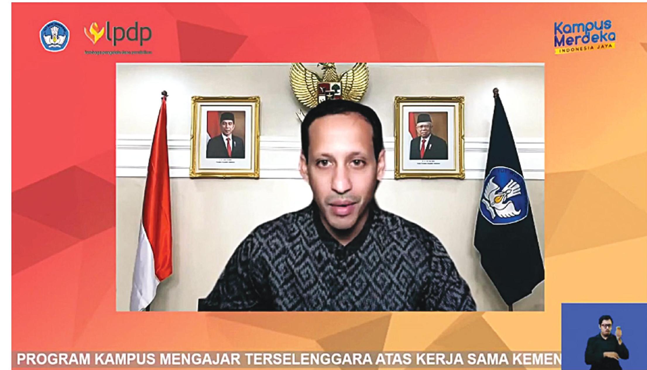 Mendikbud Nadiem Makarim.