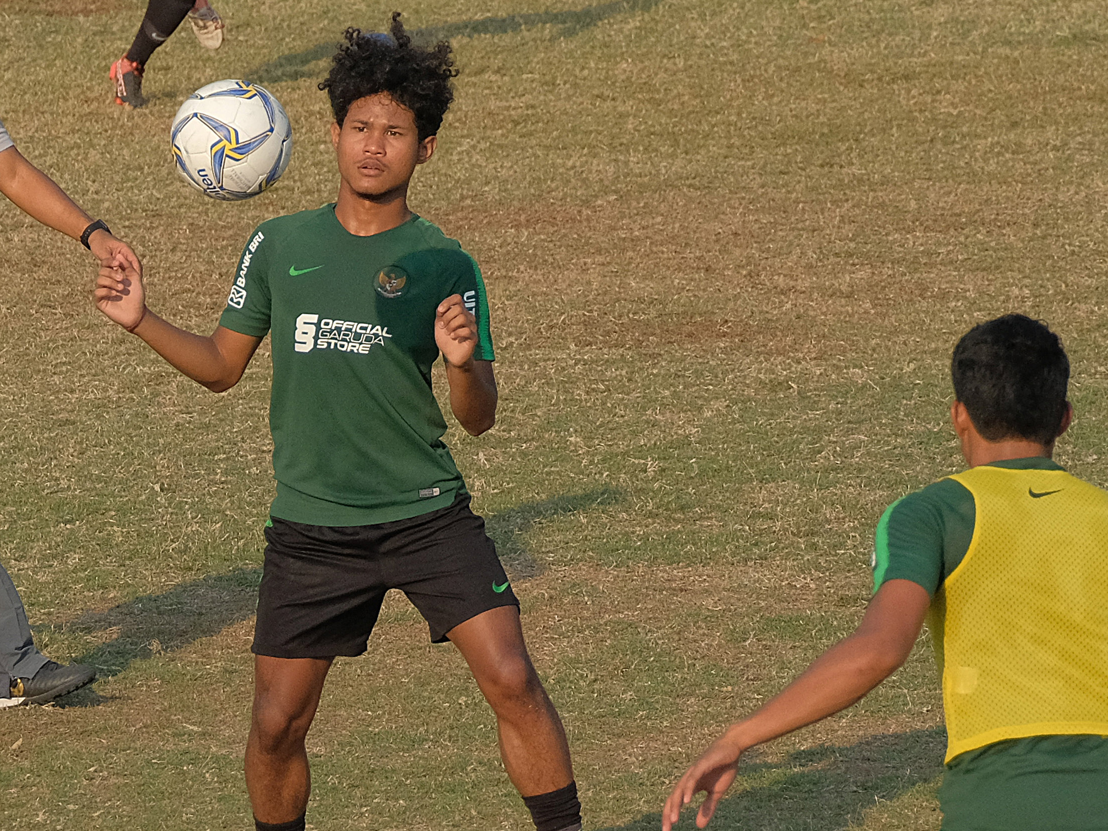 Bagus Kahfi saat berlatih bersama Timnas U-19
