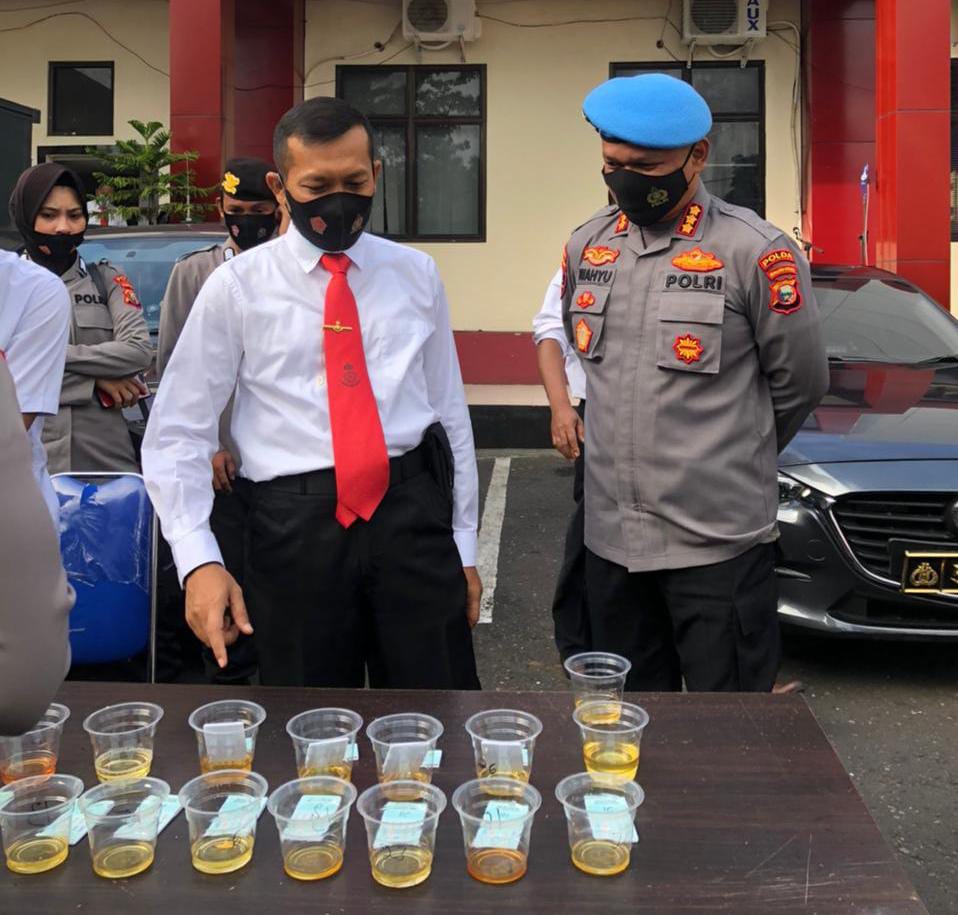 Hasil tes urine 40 personil Polda Malut yang seluruhnya negatif