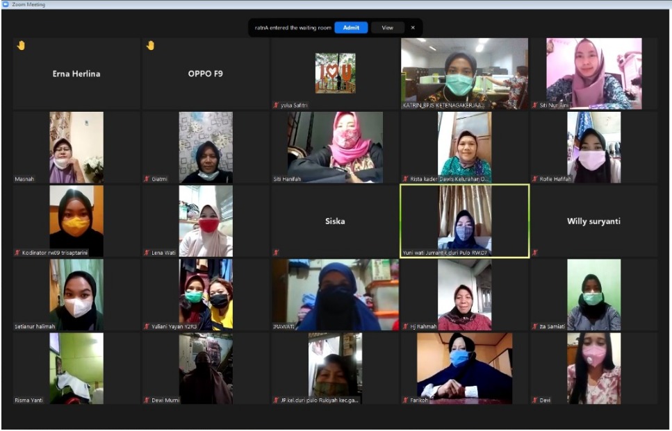  BPJAMSOSTEK Jakarta Gambir kembali mengadakan kegiatan sosialisasi manfaat Program BPJAMSOSTEK secara virtual. 