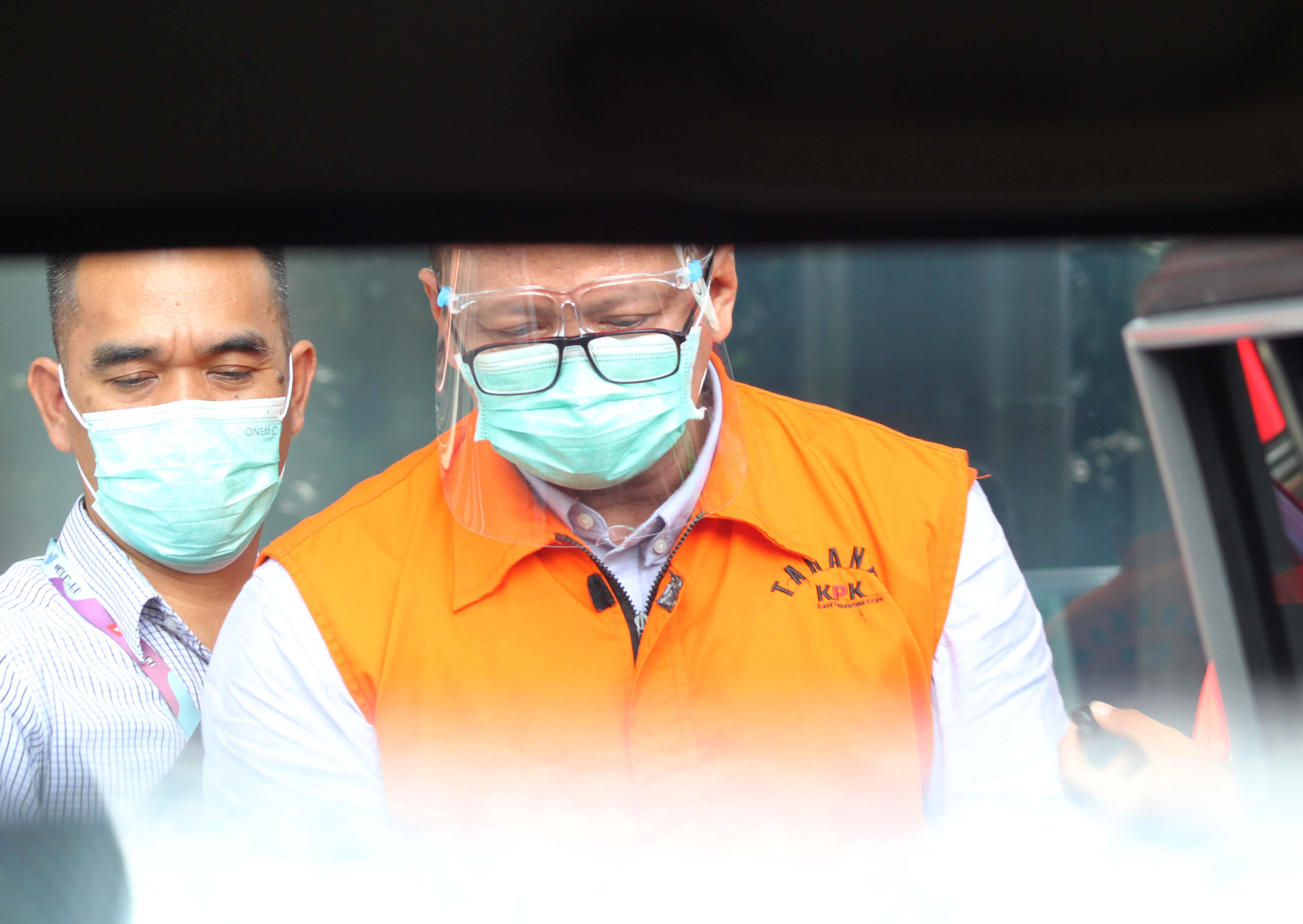 Tersangka kasus suap ekspor benur Edhy Prabowo.