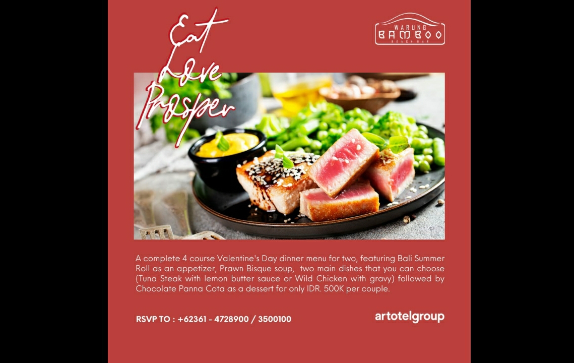 Stay, Eat, and Love: Momen Perayaan Hari Valentine dari Artotel