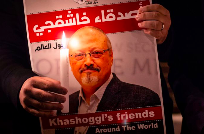 Poster jurnalis Jamal Khashoggi