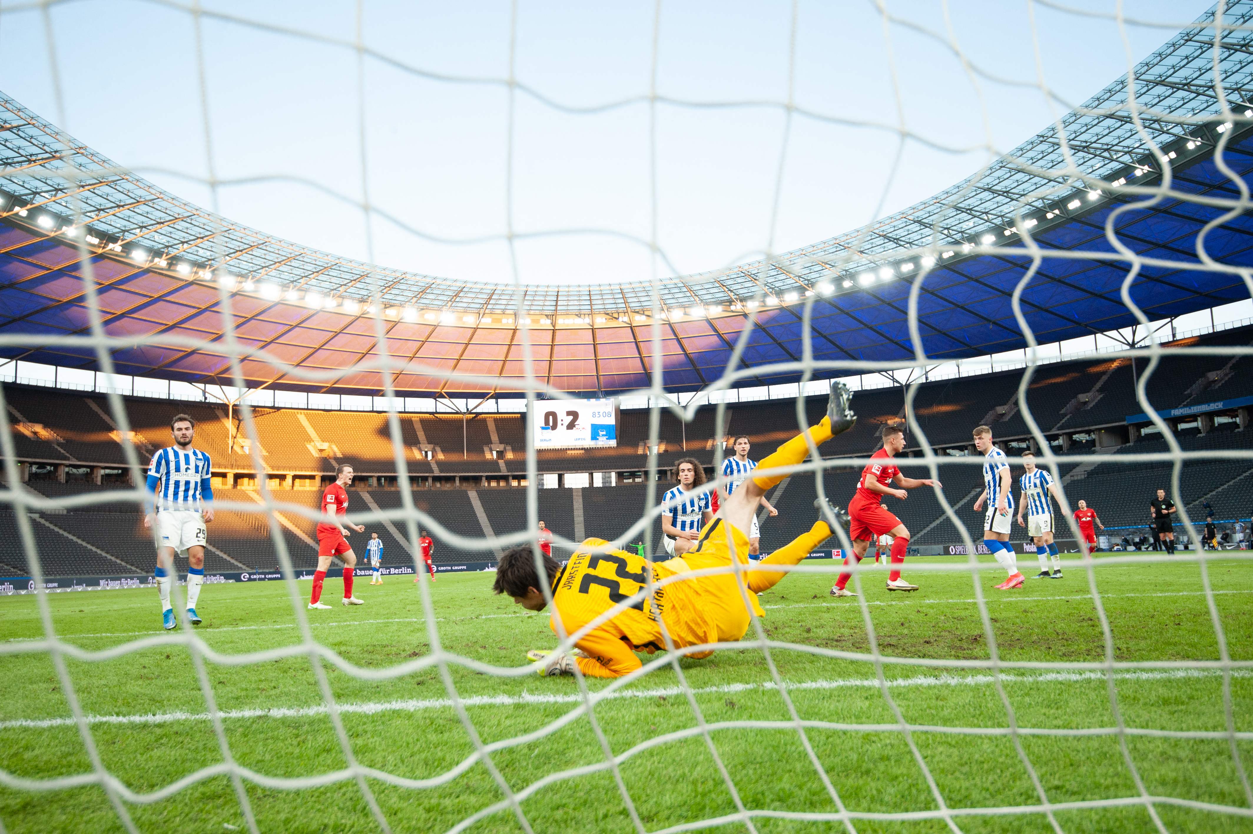 Laga lanjutan Bundesliga antara RB Leipzig dan Hertha Berlin