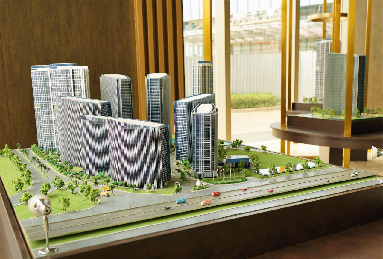 Maket superblock di Ciputra International