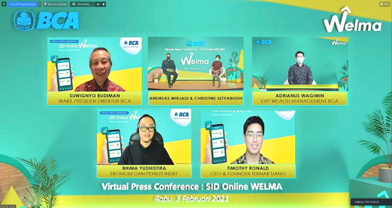 Virtual press conference BCA.