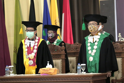 Wisuda secara virtual UIN Sunan Kalijaga dipimpin Rektor Prof. Al Makin.