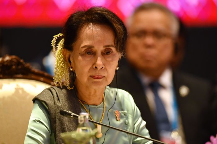Aung San Suu Kyi.