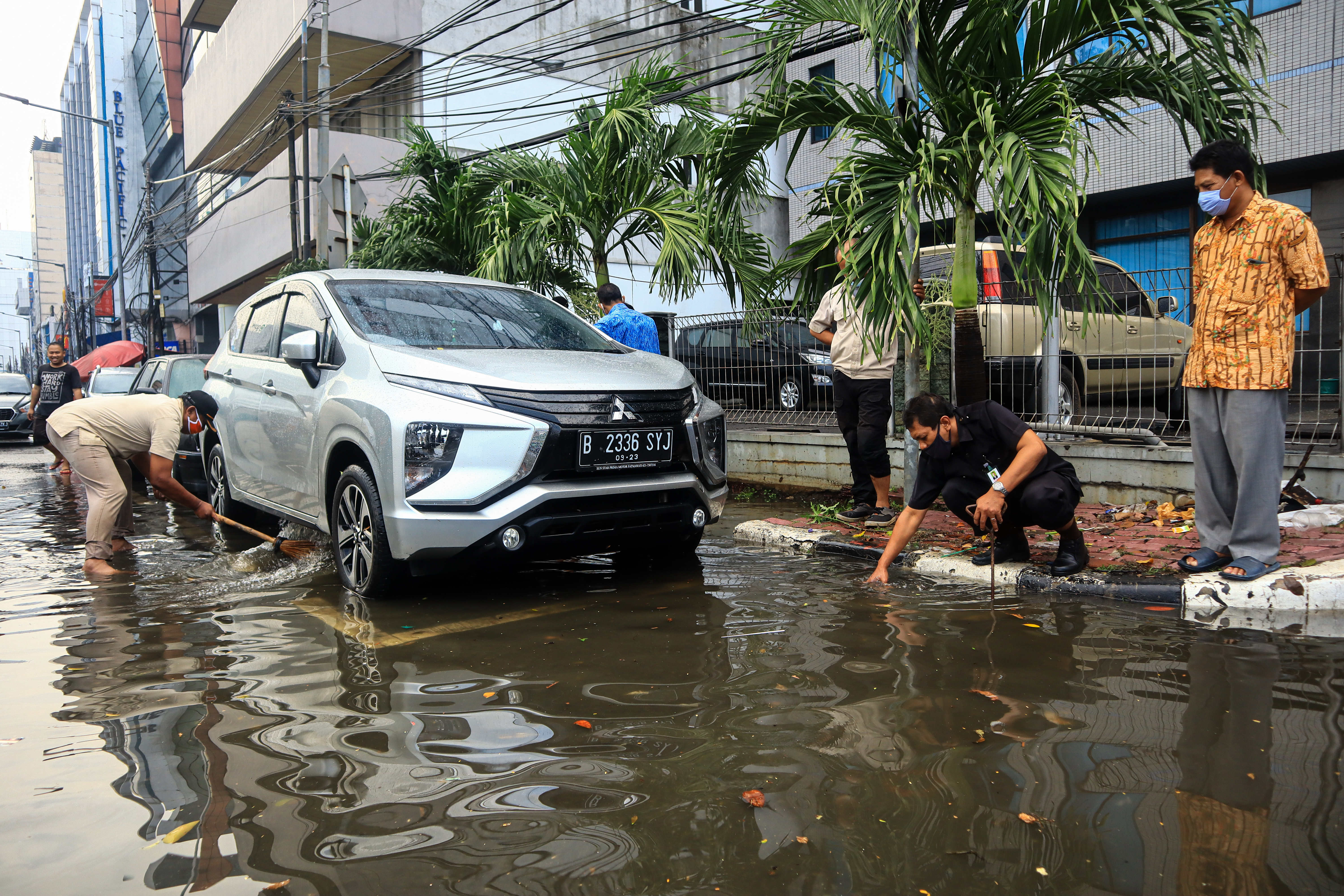 Ilustrasi genangan air
