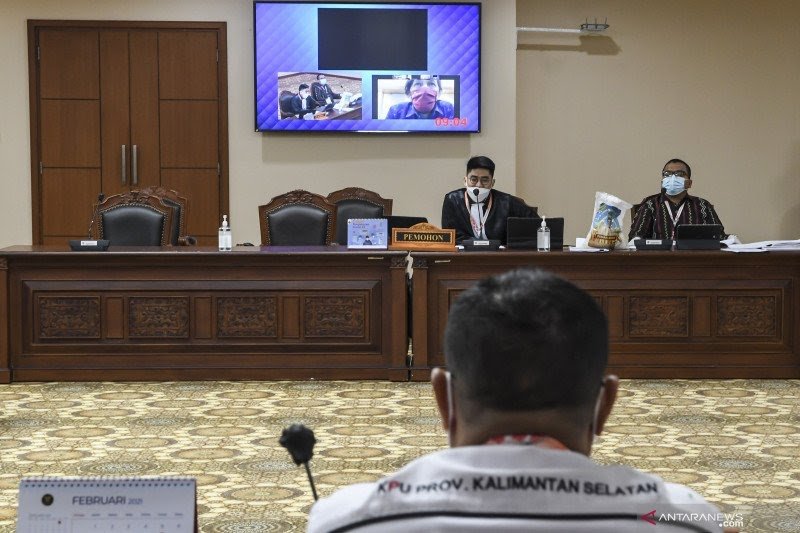 Sidang gugatan pilkada Kalsel di Gedung MK
