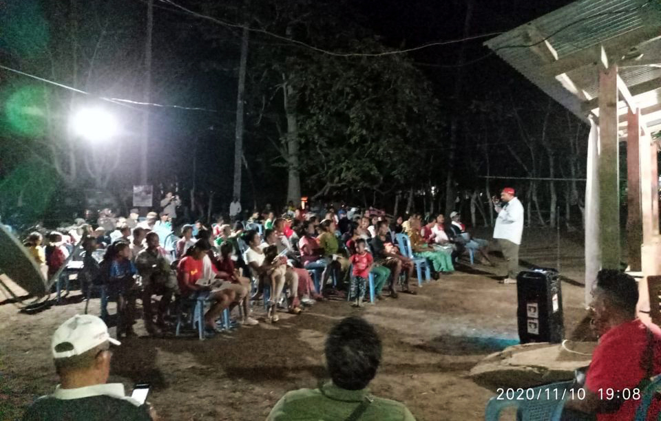 Orient Riwu Kore saat berkampanye menjadi calon bupati Sabu Raijua dalam pilkada serentak 2020.