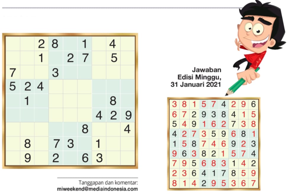 Sudoku Edisi 07 Februari 2021