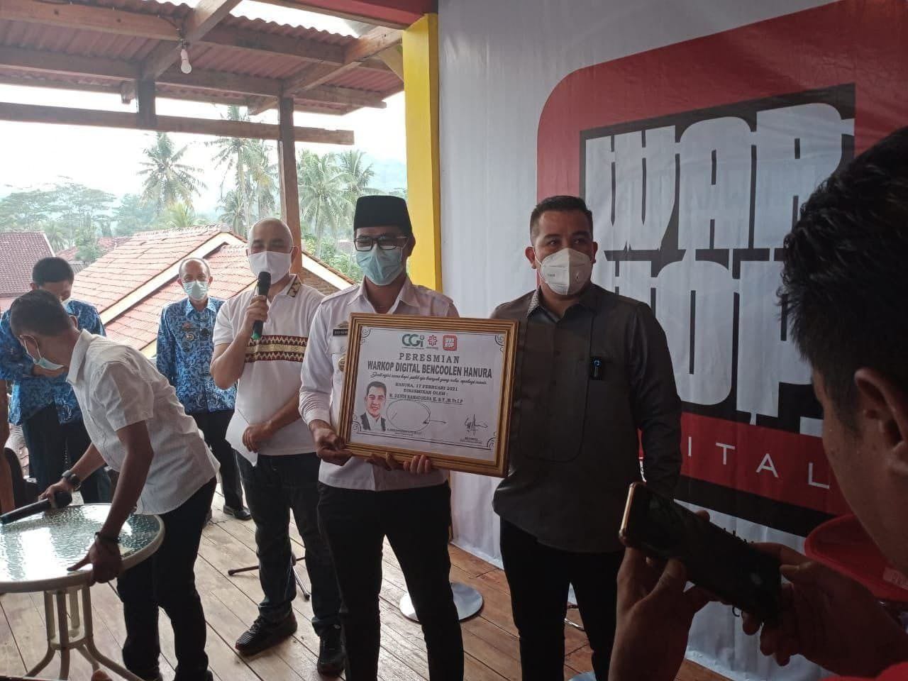 Peluncuran warkop digital di Kabupaten Pesawaran, Lampung