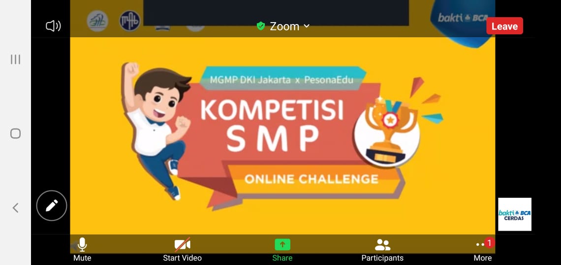 Peluncuran kompetisi pelajar dari MGMP DKI Jakarta