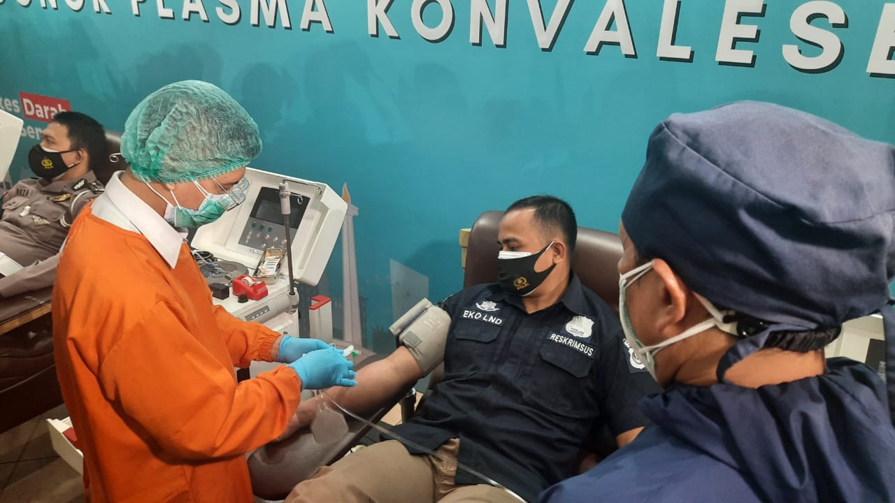 21 Polisi Penyintas Covid-19 Donorkan Plasma Darah Konvalesen