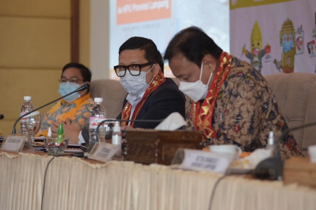  Ketua Komisi II DPR RI Ahmad Doli Kurnia Tandjung saat Kunjungan Kerja Spesifik Komisi II DPR RI ke Bandarlampung, Lampung, Rabu (3/2/2021)