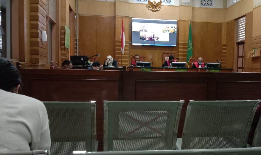 Pembacaan putusan kasus pemalsuan pengurusan perijinan RSGM di PN Bogor, Rabu (24/2)