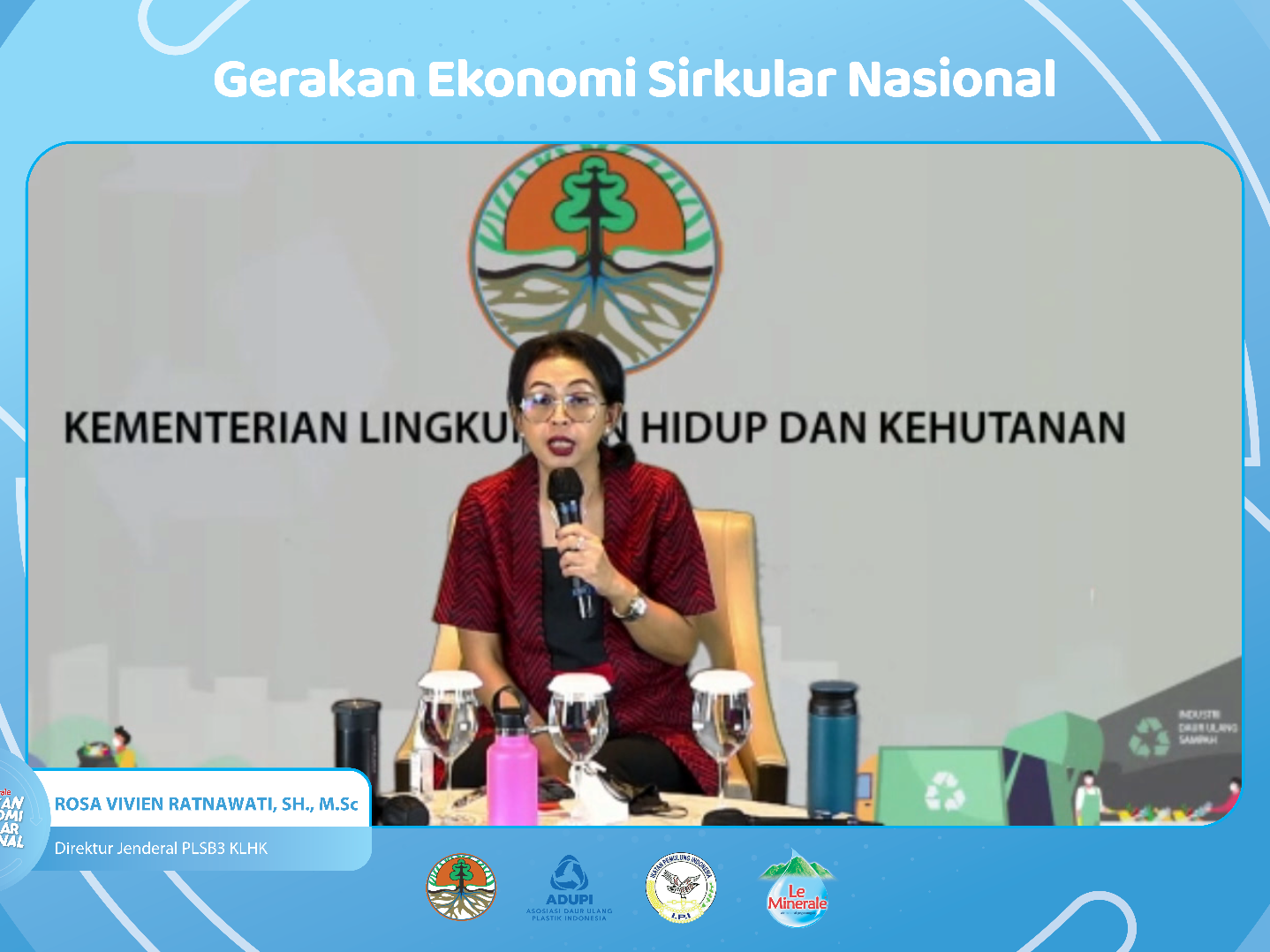 Direktur Jenderal Pengelolaan Limbah, Sampah, dan B3 Kementerian Lingkungan Hidup dan Kehutanan Rosa Vivien Ratnawati. 