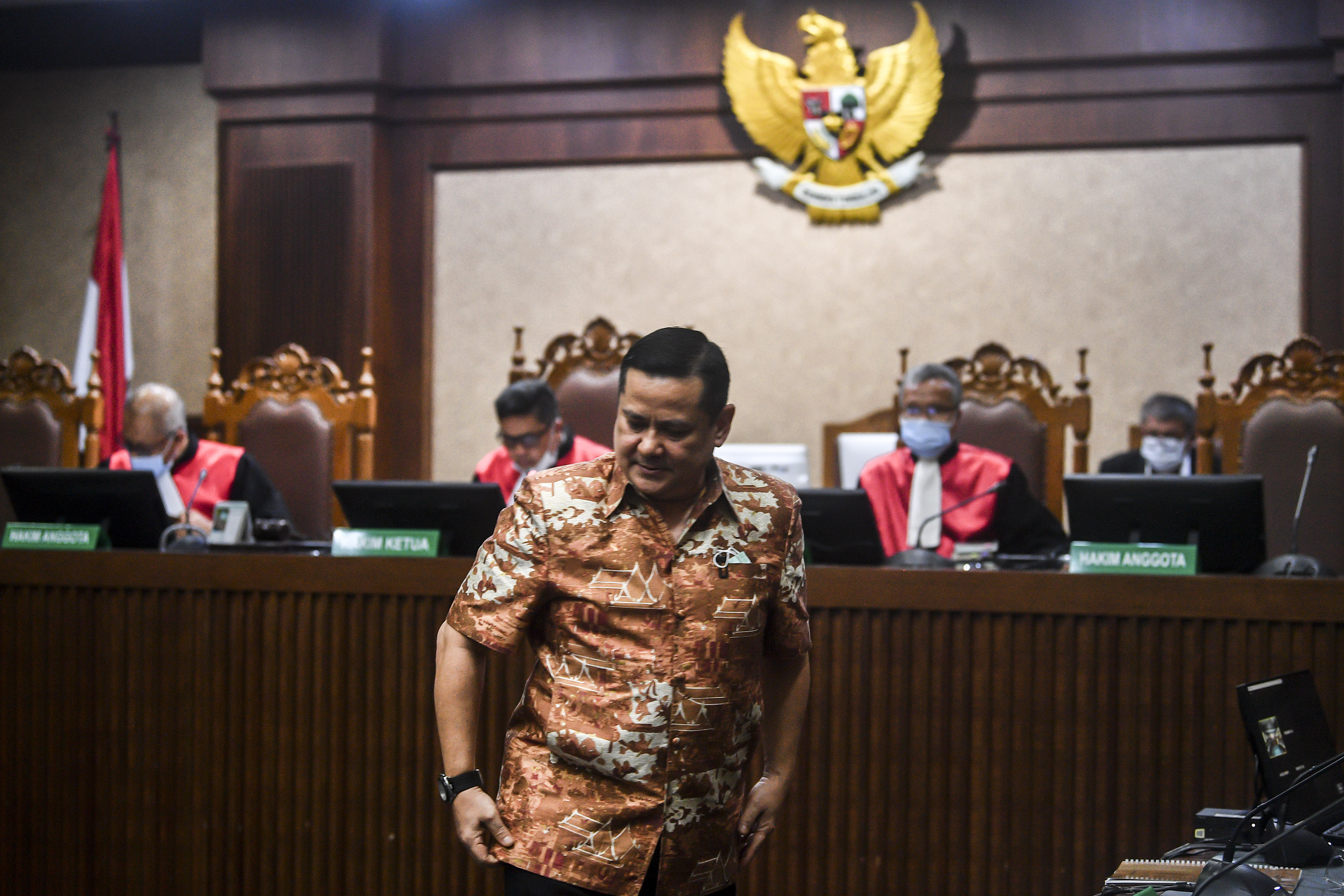 Napoleon Bonaparte, terdakwa kasus suap penghapusan red notice Joko Tjandra.