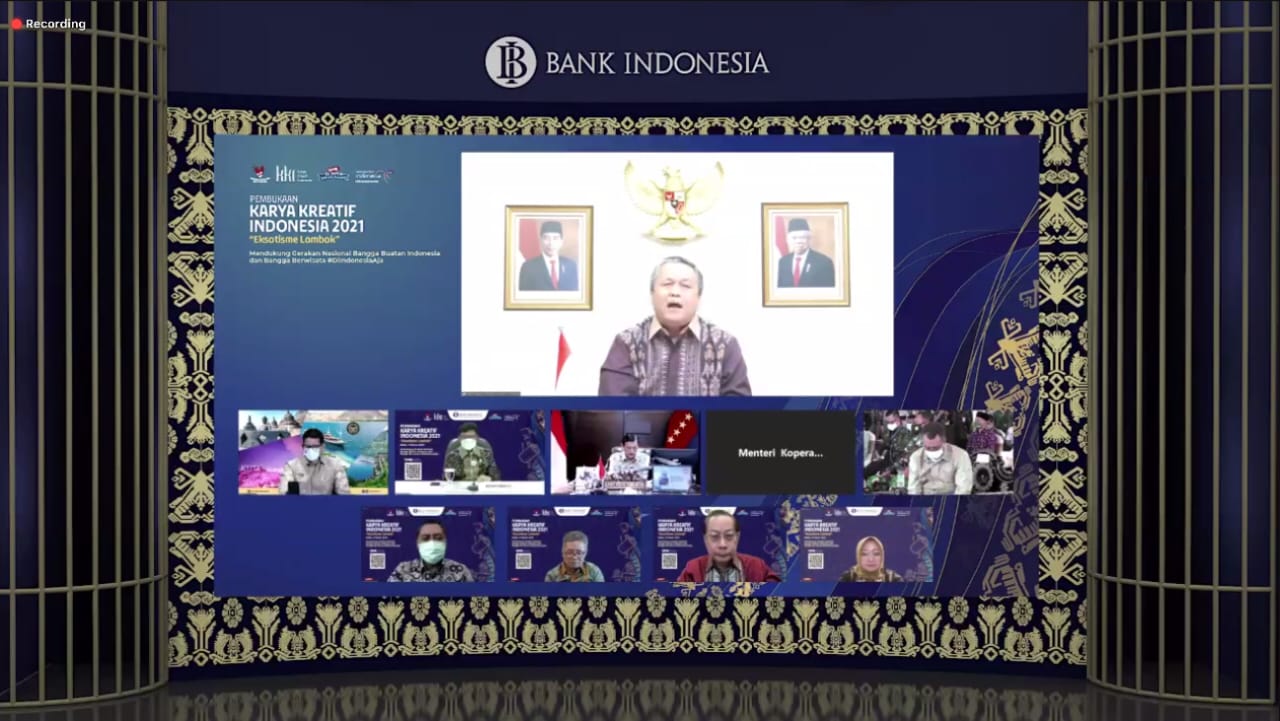 Seremoni pembukaan Karya Kreatif Indonesia – Eksotisme Lombok ,  Rabu (3/3).