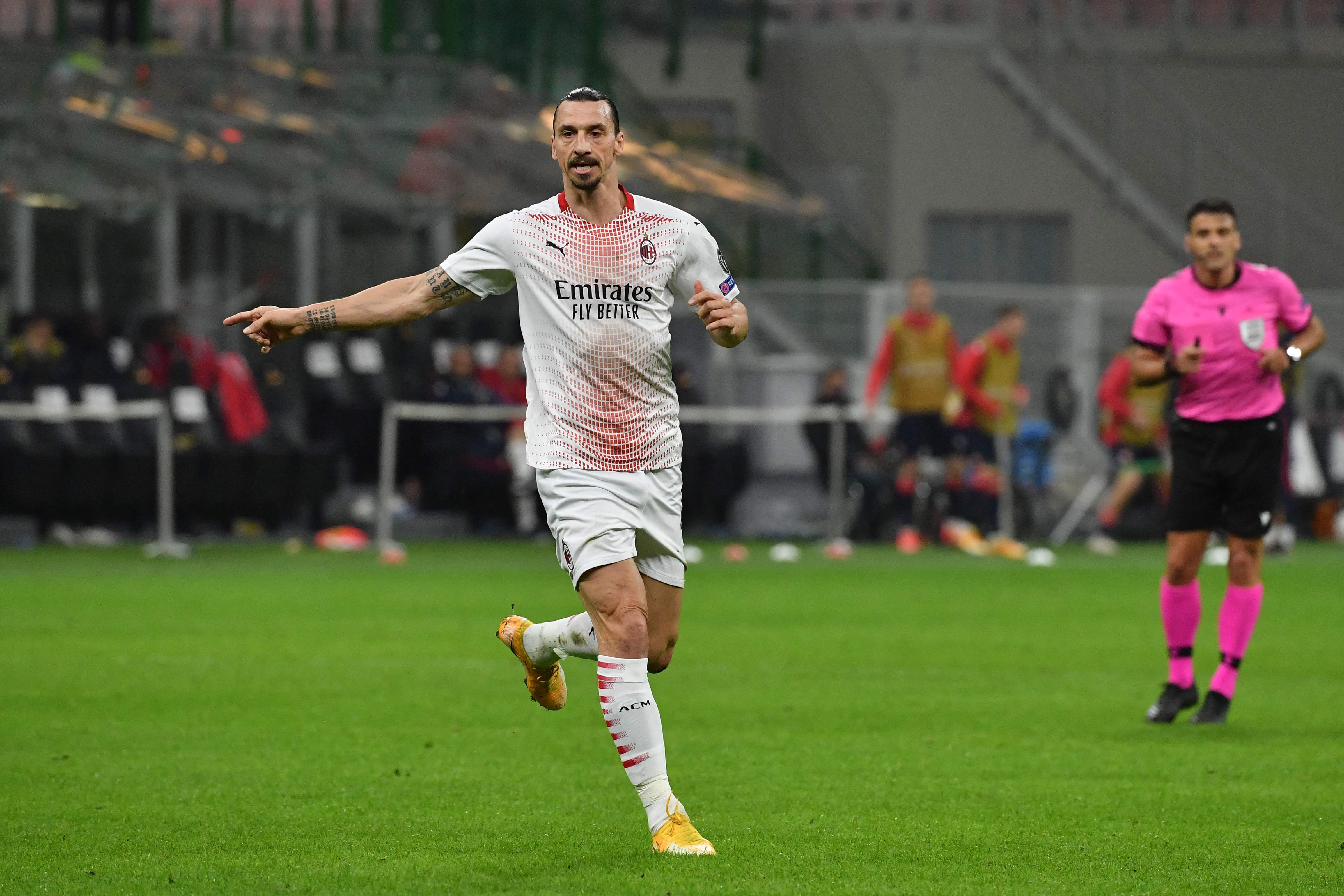 Penyerang AC Milan Zlatan Ibrahimovic