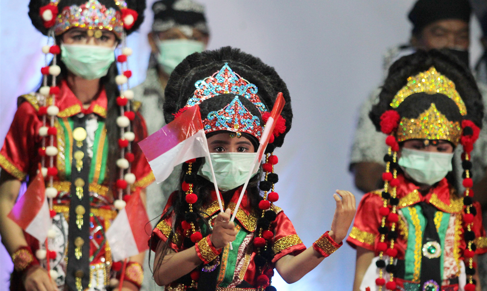 Pertunjukan tari topeng di masa pandemi covid-19