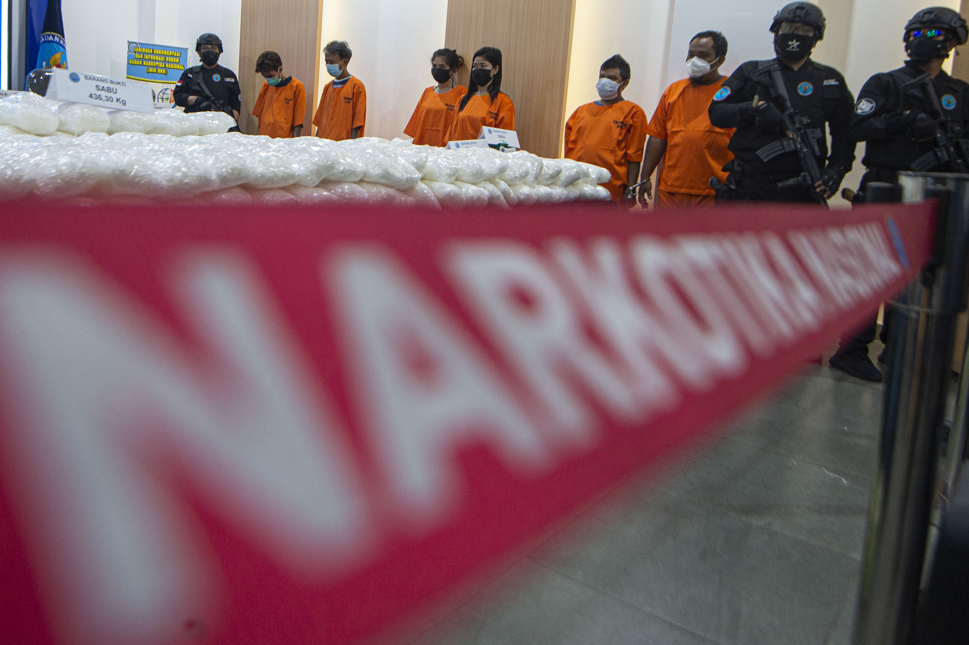 Ilustrasi BNN saat menggelar konferensi pers terkait kasus peredaran narkoba.