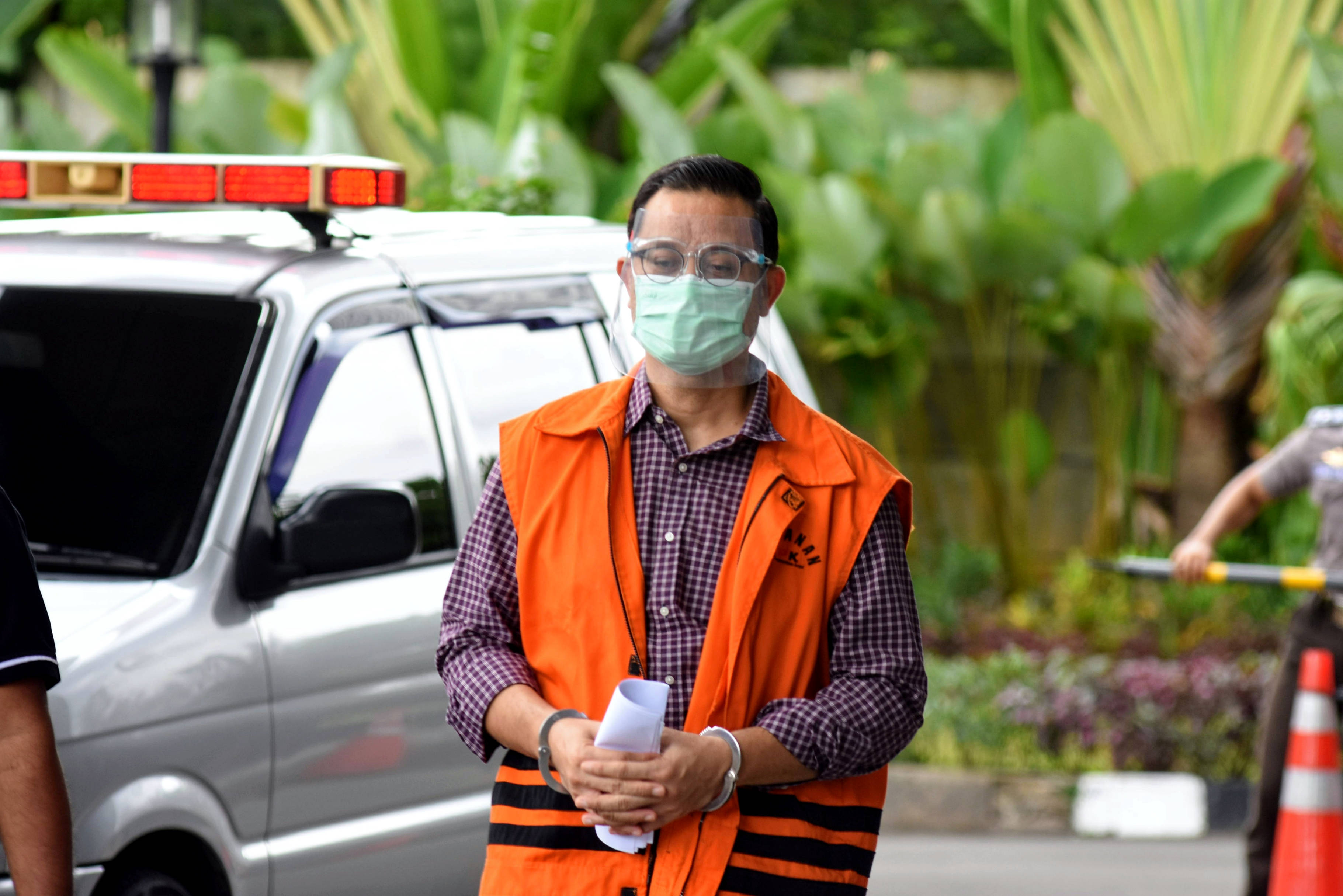 Tersangka mantan Menteri Sosial Juliari Batubara (rompi tahanan).