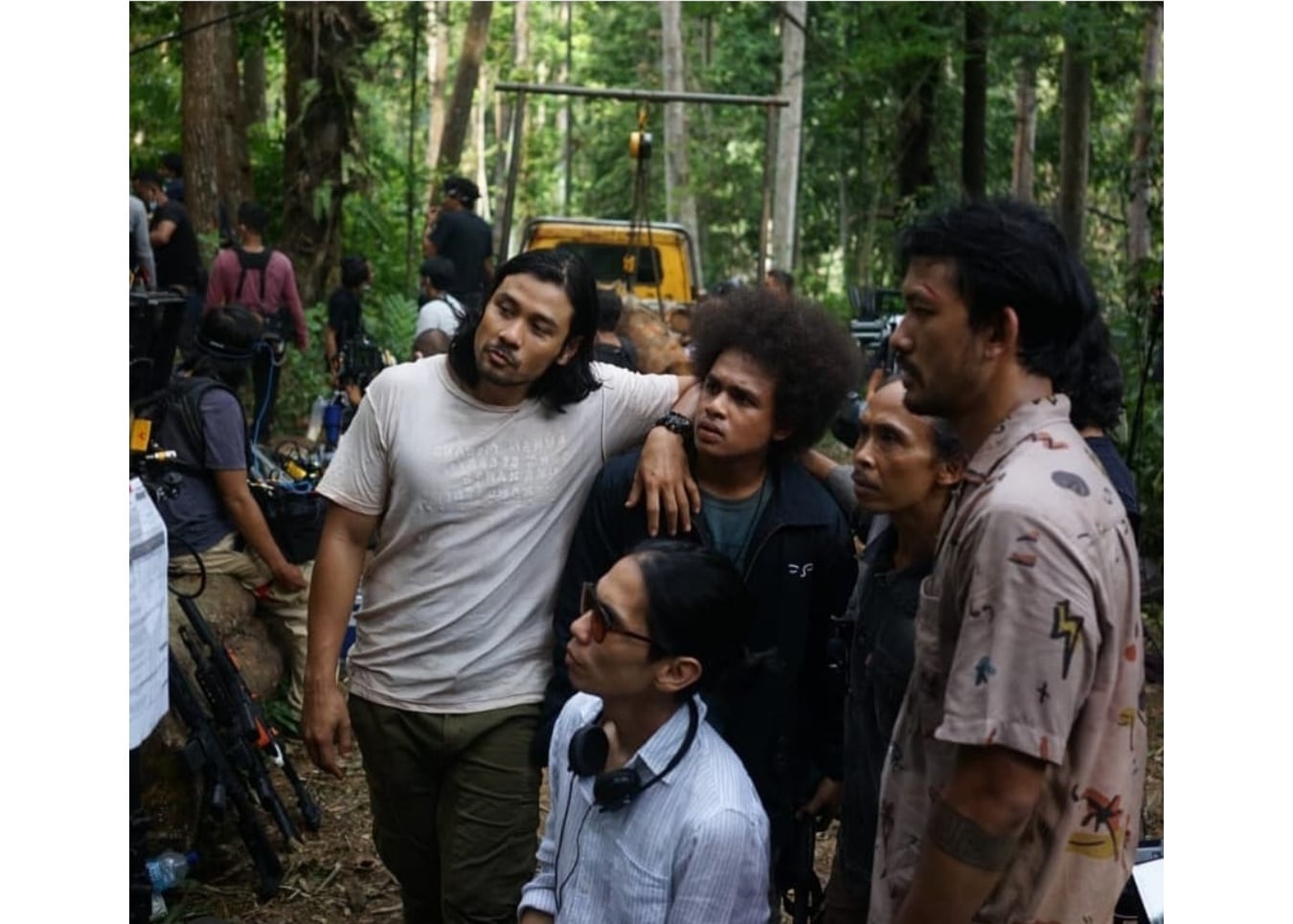 Syuting film ketiga Filosofi Kopi. 