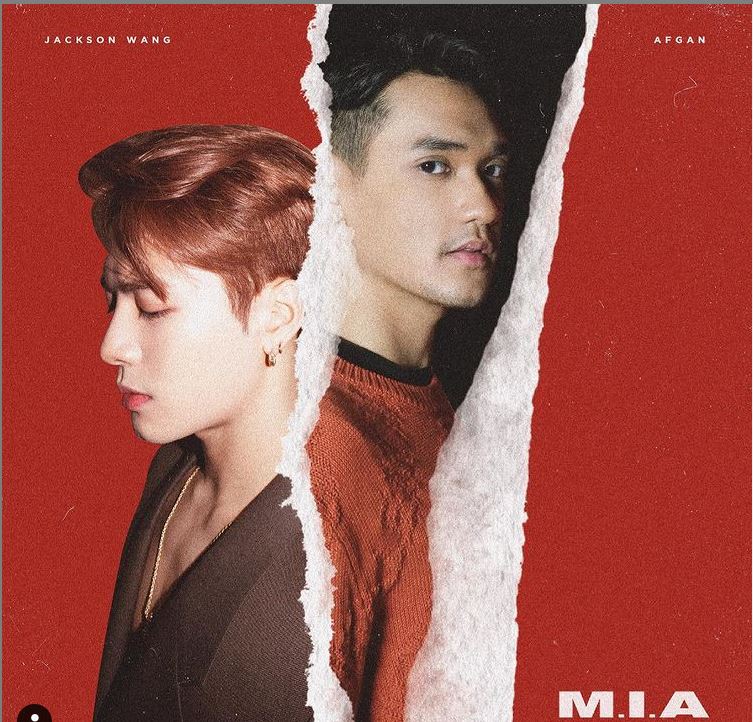 Poster singel M.I.A milik Afgan dan Jackson Wang.