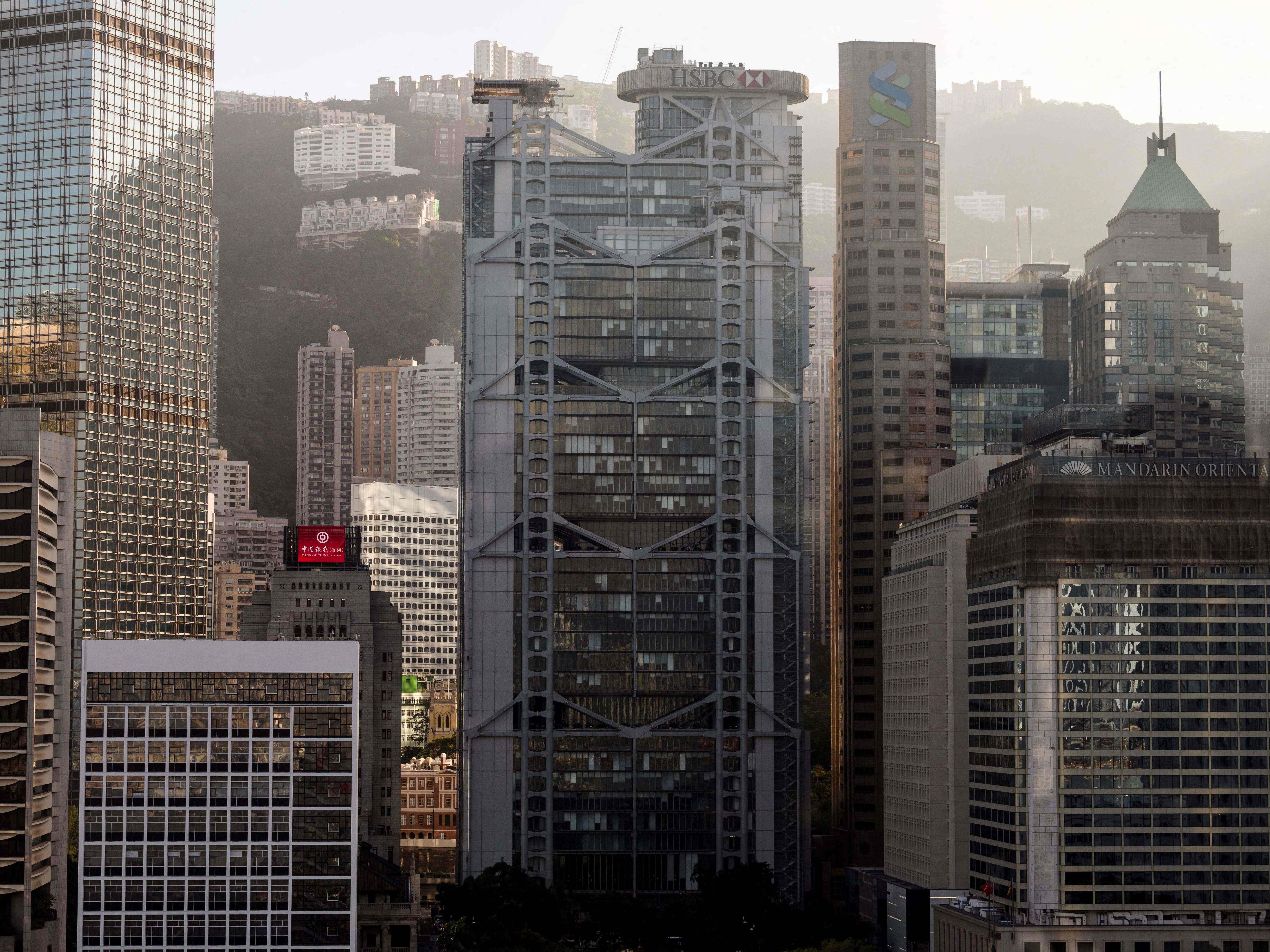 Gedung-gedung di Hong Kong.