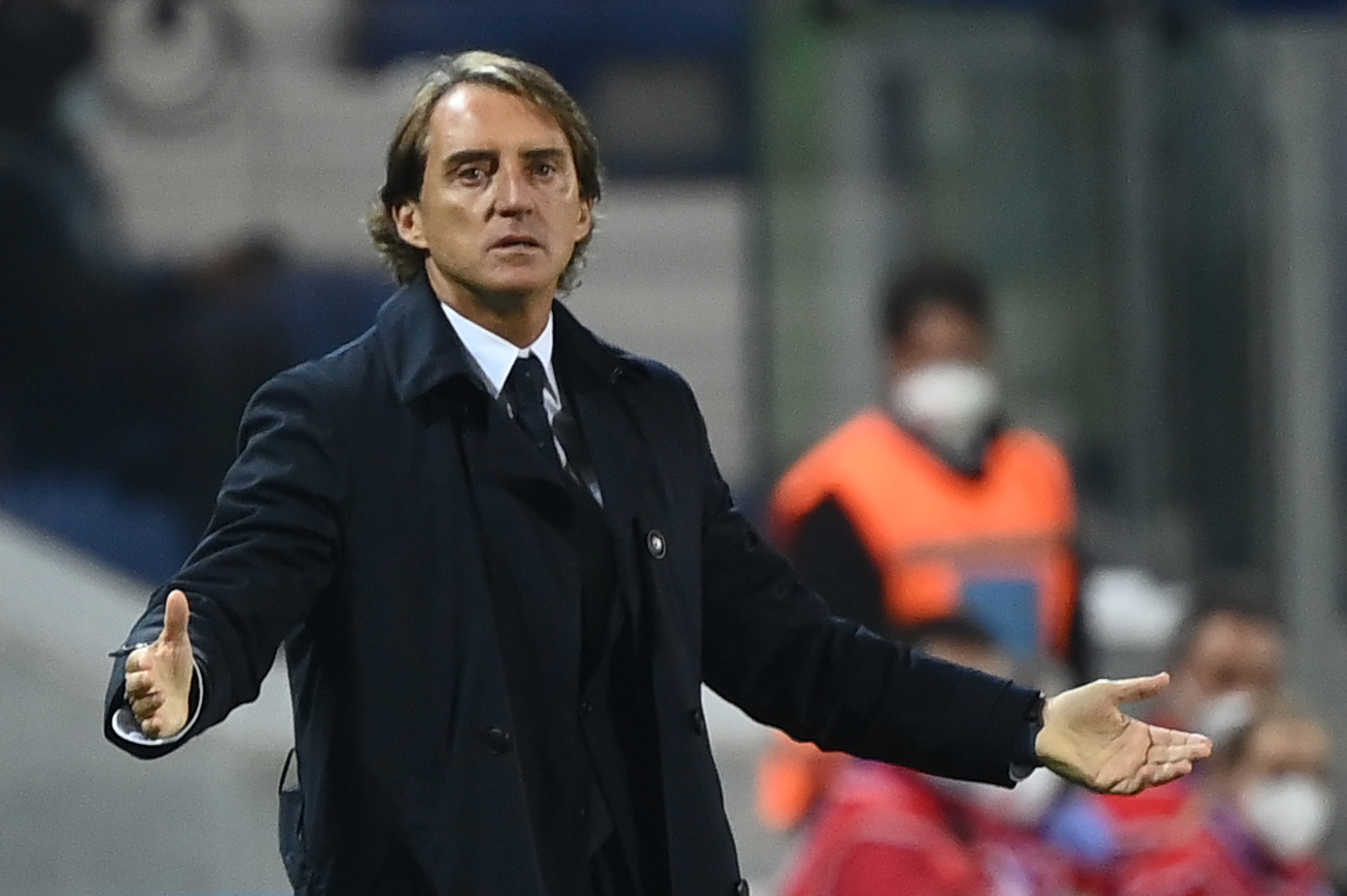 Pelatih Timnas Italia Roberto Mancini