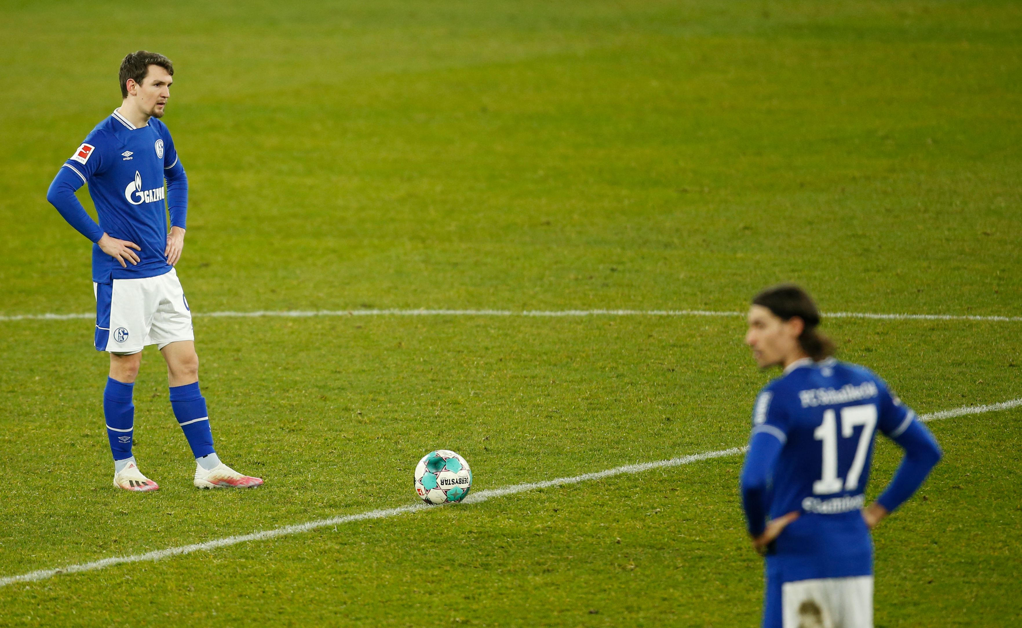 Situasi pertandingan antara Schalke dan Borussia Dortmund.