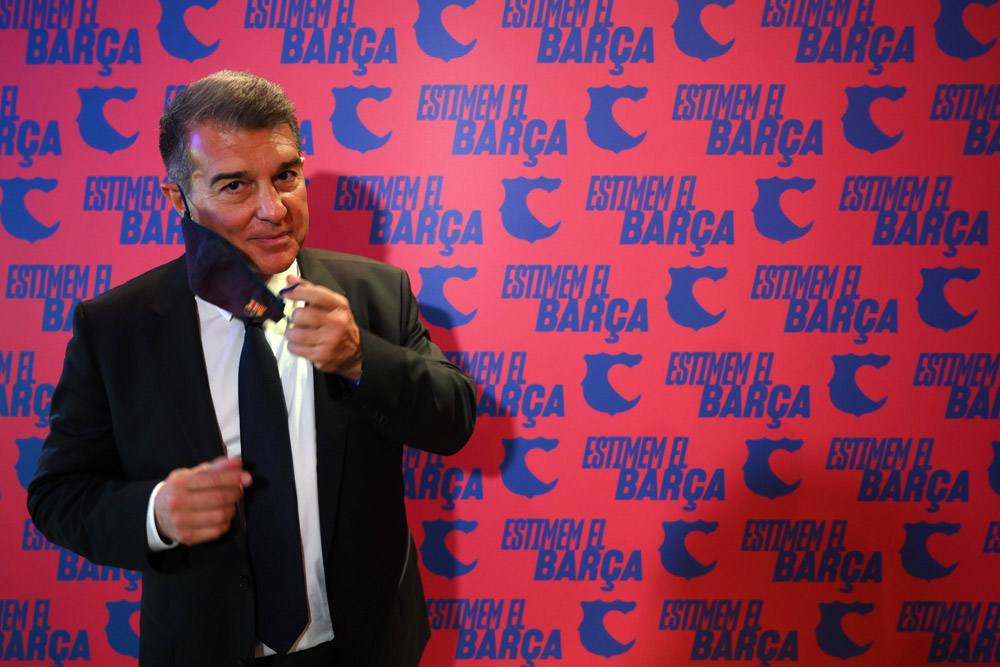 Kandidat presiden Barcelona Joan Laporta