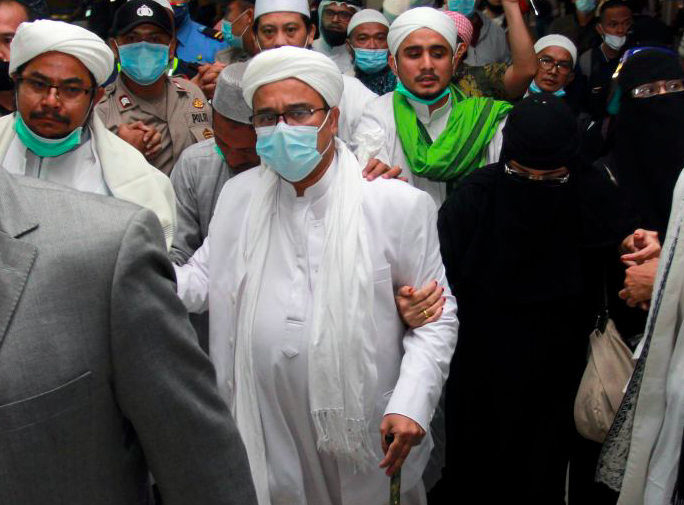 Rizieq Shihab sepulang dari Arab Saudi.