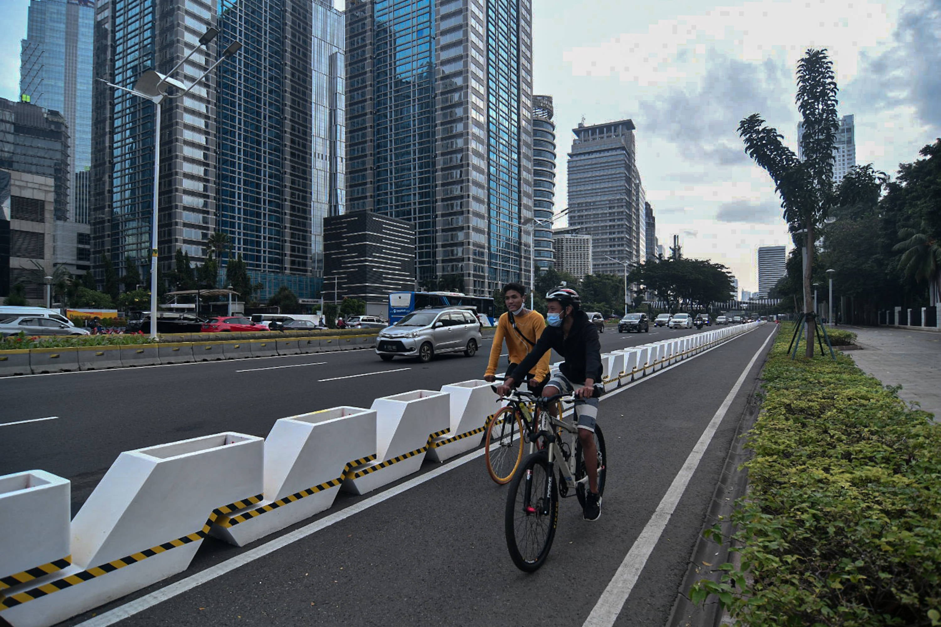 Pembangunan Jalur Sepeda di Sudirman-Thamrin Baru 12,5%