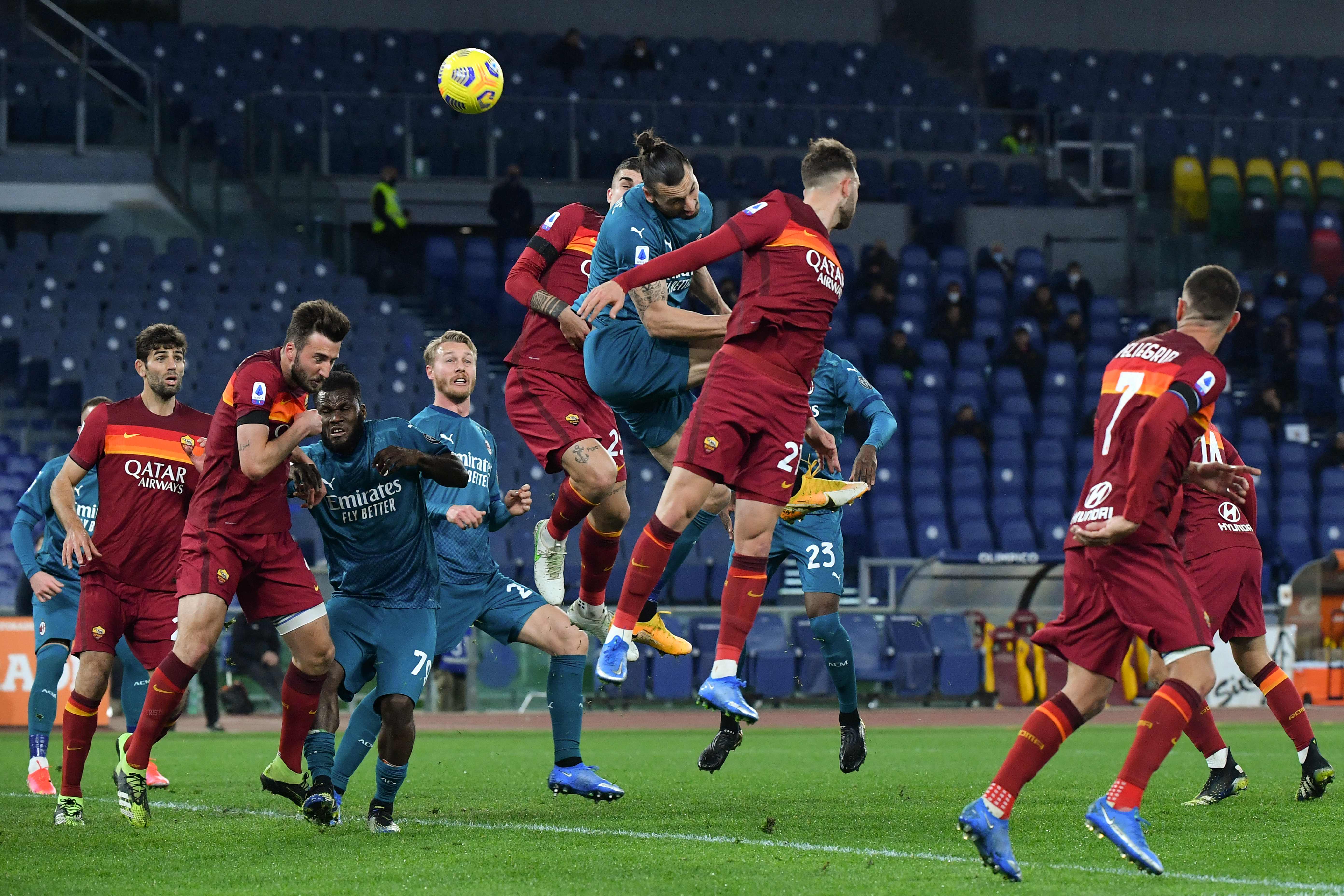 Ilustrasi pertandingan klub di Liga Italia Serie A.