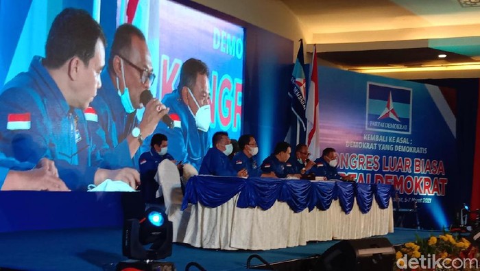 Suasana Kongres Luar Biasa Partai Demokrat 