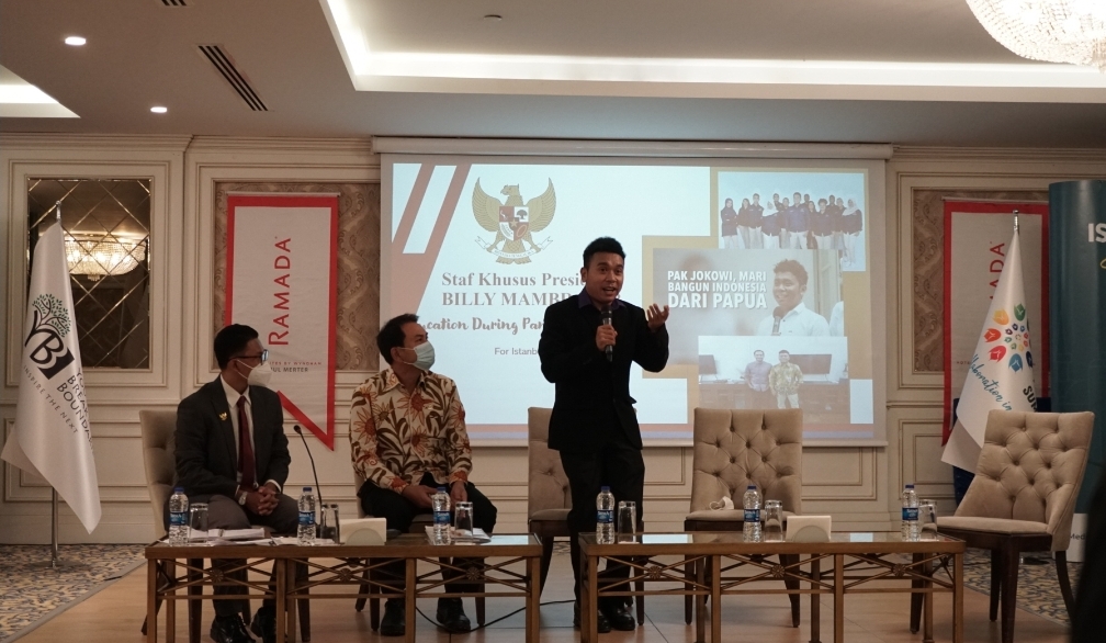 Stafsus Presiden Billy Mambrasar di Konferensi Pemuda Tingkat dunia