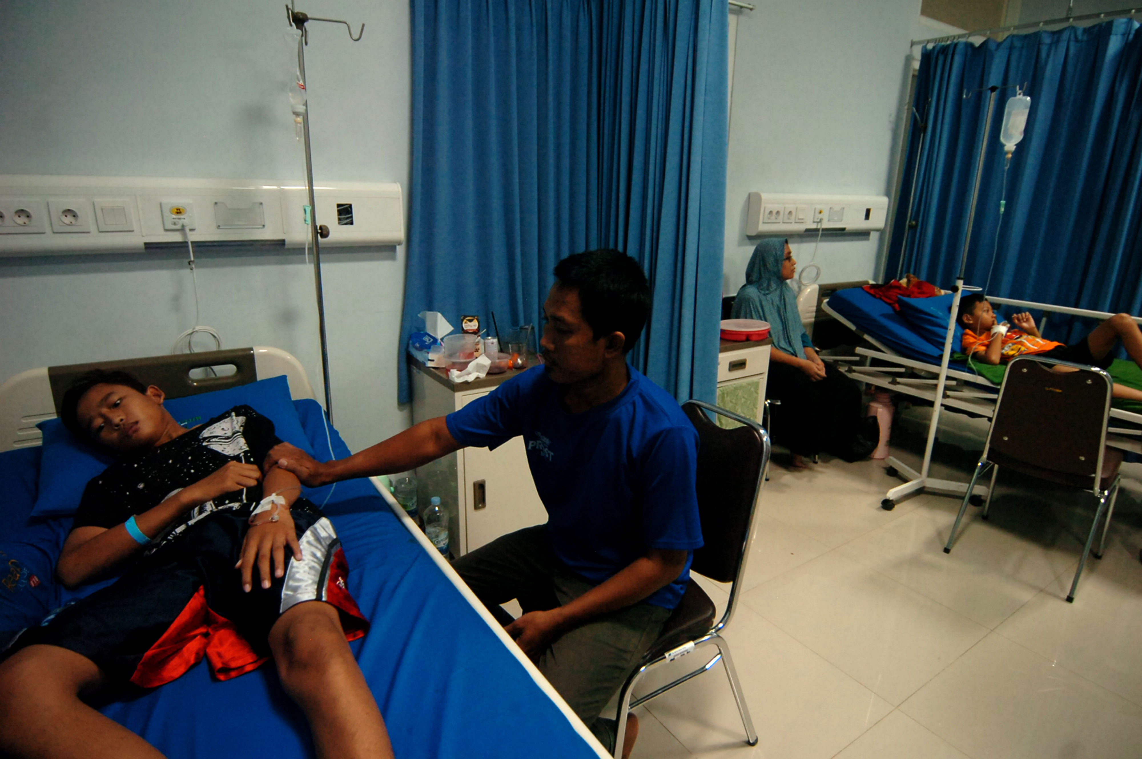  Pasien DBD di salah satu rumah sakit di Kabupaten Tegal, Jawa Tengah.