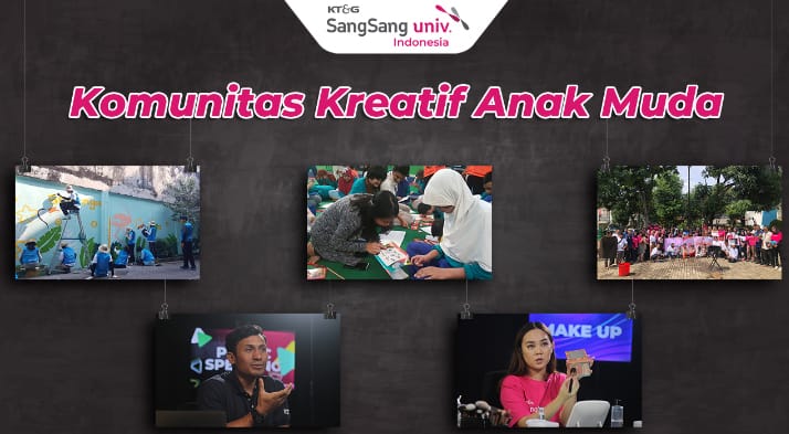 Kegiatan kelas online yang dilaksanakan KT&G Sangsang. 