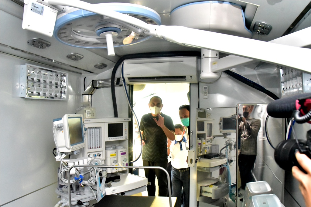 Fasiltas mobil operasi lapangan milik Pemprov Sumut.