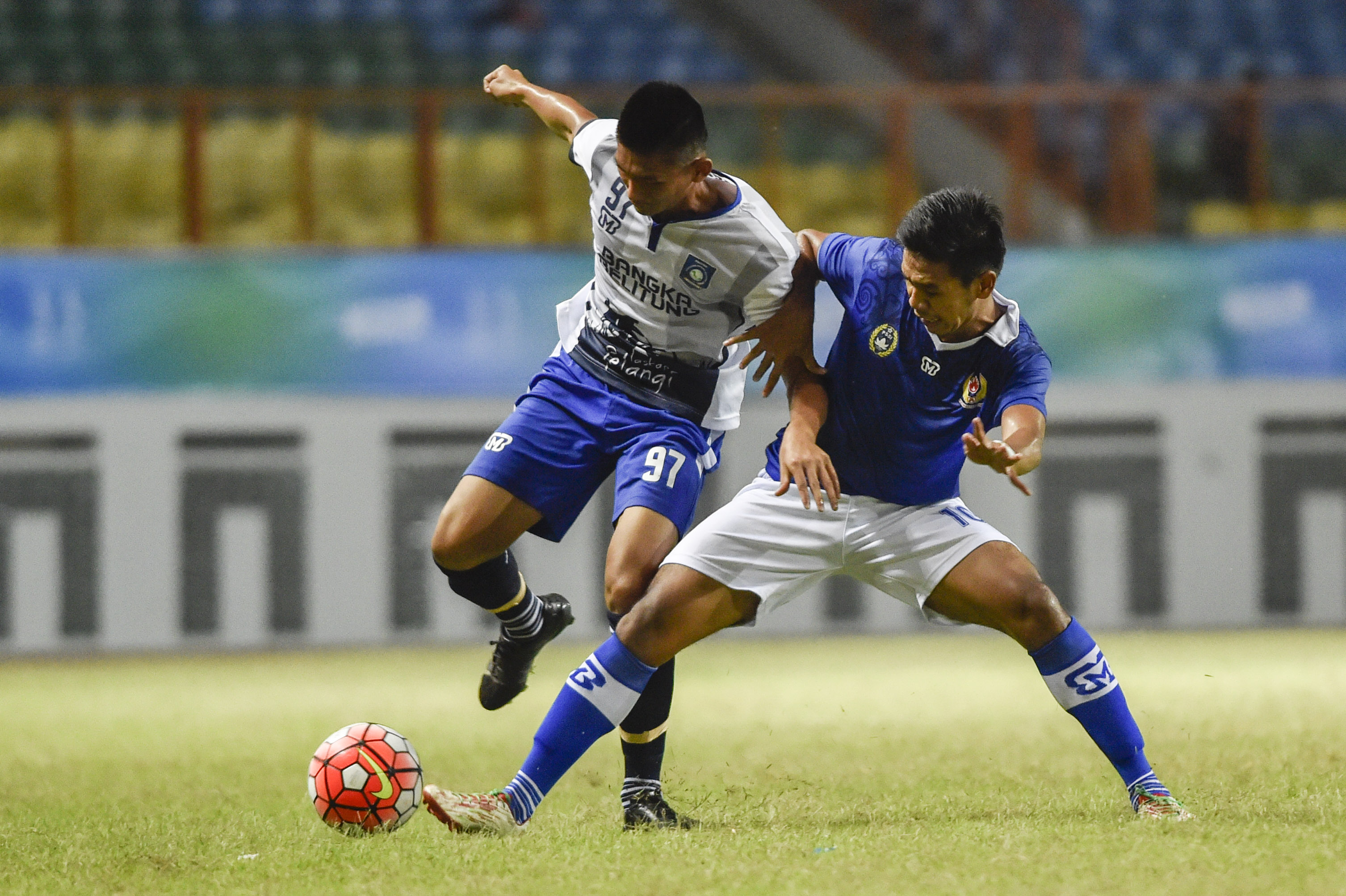 Ilustrasi pesepak bola Kaltim saat berlaga di PON.