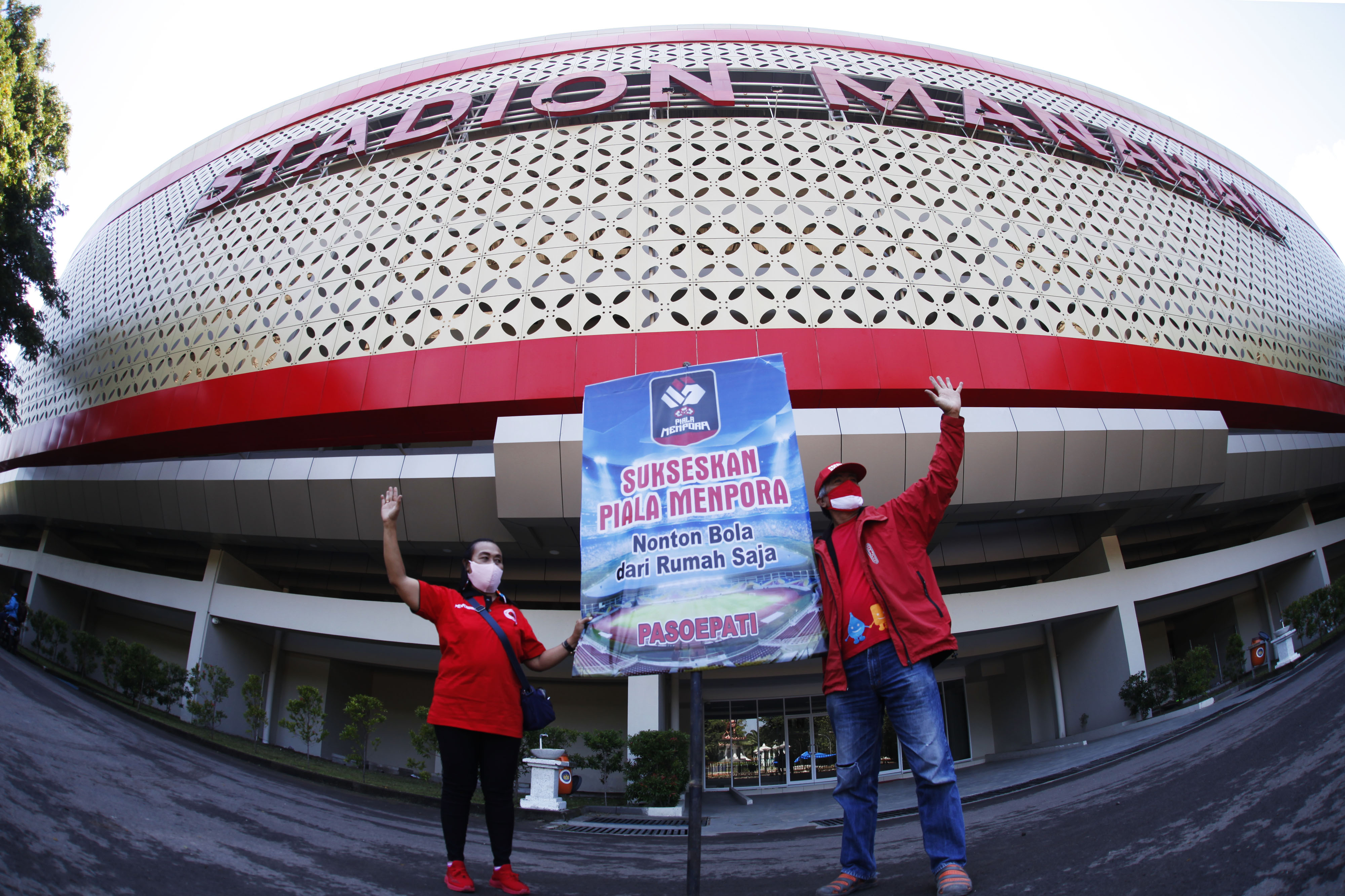 Kampanye nonton di rumah pada gelaran Piala Menpora 2021