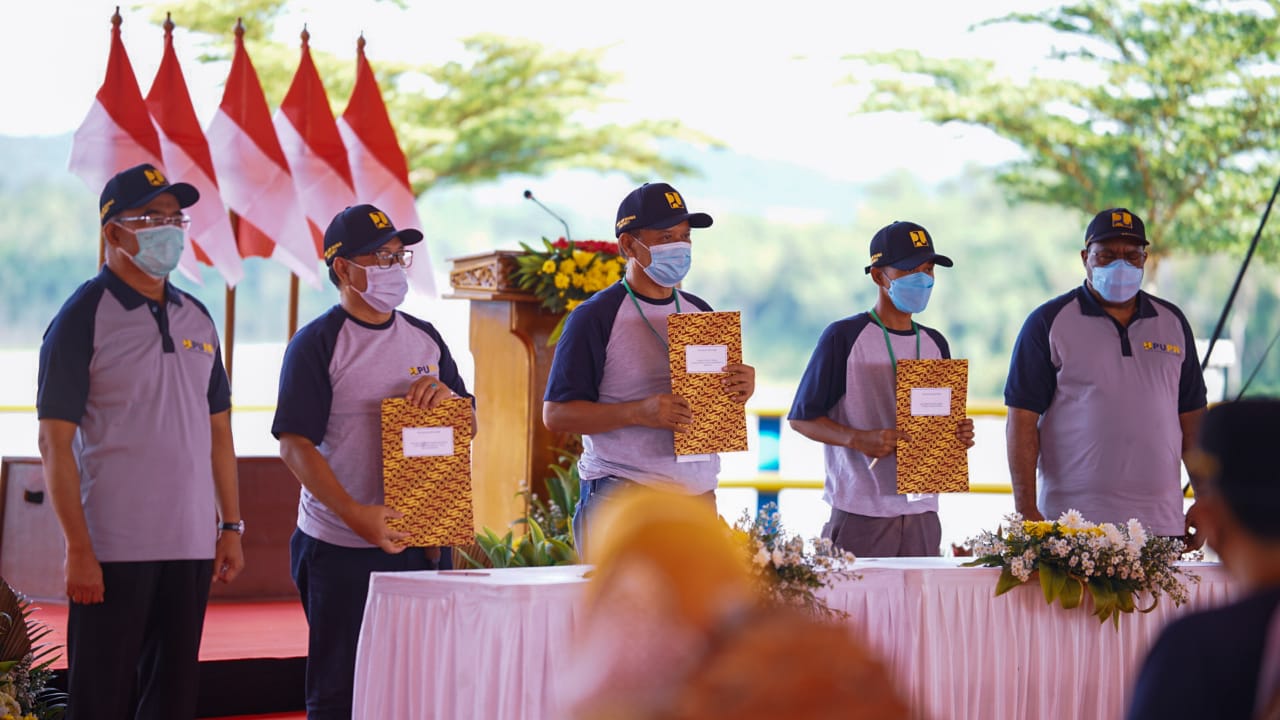 Kementerian PUPR menyelenggarakan acara puncak Hari Air Dunia 2021 di Bendungan Sindangheula, Kabupaten Serang, Banten.