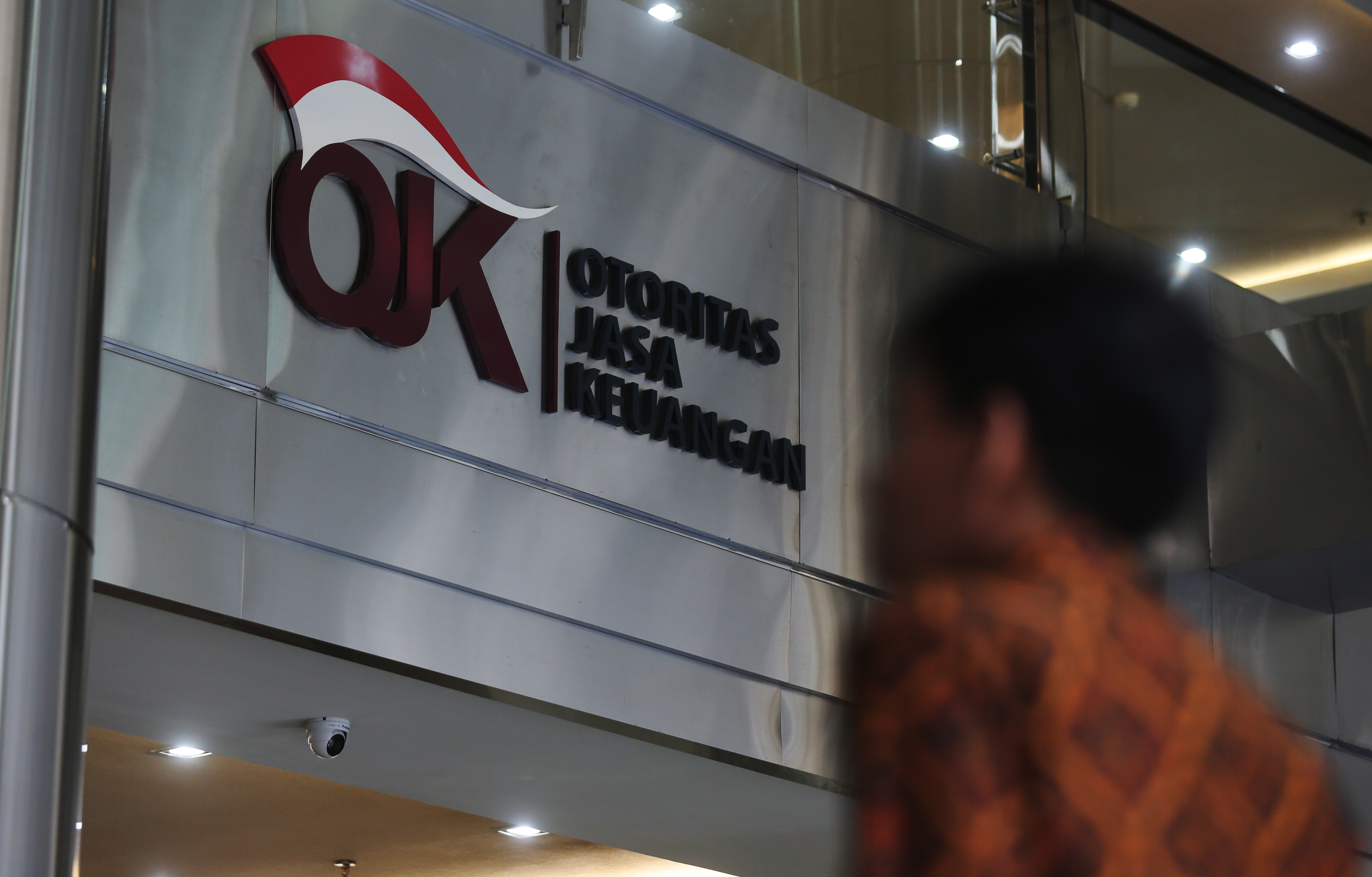 Suasana kantor pusat OJK di wilayah Jakarta.
